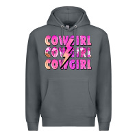 Rock cowgirl cowgirl lightning bolt Premium Hoodie - Zillion Design Studio