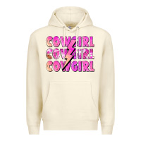 Sandshell cowgirl cowgirl lightning bolt Premium Hoodie - Zillion Design Studio