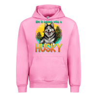 Fuchsia Pink life is better with a husky Urban Hoodie - texasbilliewilder