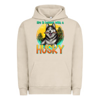 Pigment French Oak life is better with a husky Urban Hoodie - texasbilliewilder