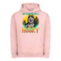 Pigment Salmon life is better with a husky Urban Hoodie - texasbilliewilder