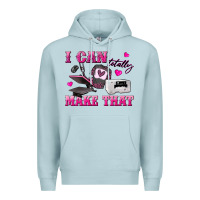Blue Mist i can totally make that Premium Hoodie - texasbilliewilder