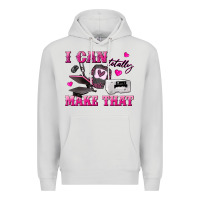Dove Grey i can totally make that Premium Hoodie - texasbilliewilder