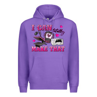Purple i can totally make that Premium Hoodie - texasbilliewilder