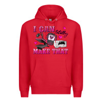 Red i can totally make that Premium Hoodie - texasbilliewilder