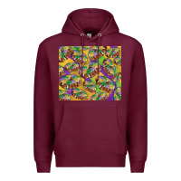 Burgundy Mardi gras king cake Premium Hoodie - RanaPortraitStore