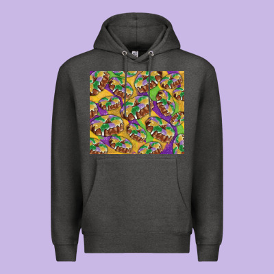 Mardi Gras King Cake Premium Hoodie Designed By Ranaportraitstore