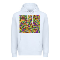 White Mardi gras king cake Premium Hoodie - RanaPortraitStore