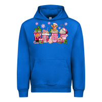 Pink Christmas Coffee Cups Urban Hoodie | Teevron