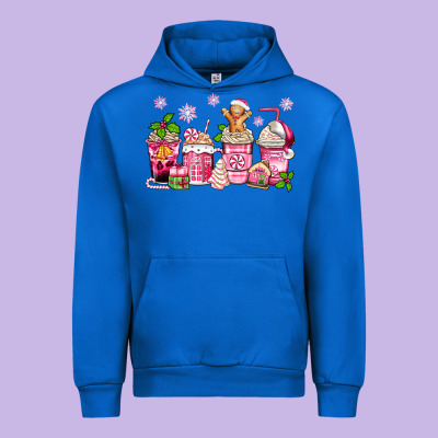 Urban Hoodie pink christmas coffee cups