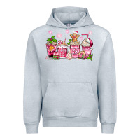 Heather Grey pink christmas coffee cups Urban Hoodie - Zillion Design Studio