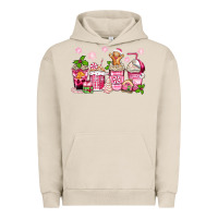 Pigment French Oak pink christmas coffee cups Urban Hoodie - Zillion Design Studio