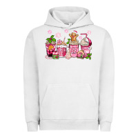 Pigment Lunar Rock pink christmas coffee cups Urban Hoodie - Zillion Design Studio