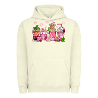 Pigment Pistachio pink christmas coffee cups Urban Hoodie - Zillion Design Studio