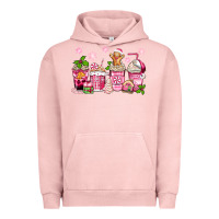 Pigment Salmon pink christmas coffee cups Urban Hoodie - Zillion Design Studio
