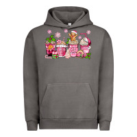 Pigment Tornado pink christmas coffee cups Urban Hoodie - Zillion Design Studio