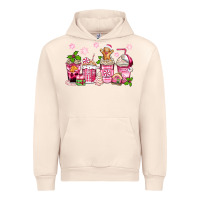 Sandshell pink christmas coffee cups Urban Hoodie - Zillion Design Studio