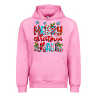 Fuchsia Pink merry christmas y'all Urban Hoodie - Zillion Design Studio