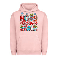 Pigment Salmon merry christmas y'all Urban Hoodie - Zillion Design Studio