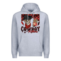 Heather Grey cowboy killer Premium Hoodie - Zillion Design Studio