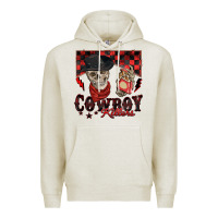 Oatmeal Heather cowboy killer Premium Hoodie - Zillion Design Studio