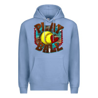 Colony Blue play ball softball Premium Hoodie - texasbilliewilder