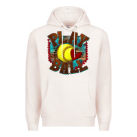 Pale Pink play ball softball Premium Hoodie - texasbilliewilder