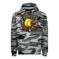 Slate Camo play ball softball Premium Hoodie - texasbilliewilder