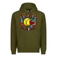 Army Green play ball softball Premium Hoodie - texasbilliewilder