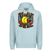 Blue Mist play ball softball Premium Hoodie - texasbilliewilder