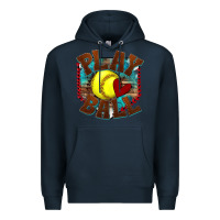 Navy play ball softball Premium Hoodie - texasbilliewilder