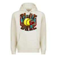 Oatmeal Heather play ball softball Premium Hoodie - texasbilliewilder