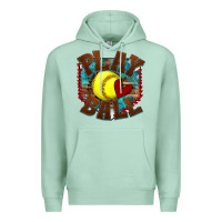 Seafoam play ball softball Premium Hoodie - texasbilliewilder