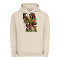 Pigment French Oak love camping Urban Hoodie - texasbilliewilder