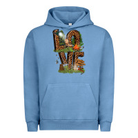 Pigment Pebble Blue love camping Urban Hoodie - texasbilliewilder