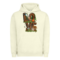 Pigment Pistachio love camping Urban Hoodie - texasbilliewilder