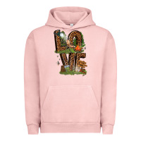 Pigment Salmon love camping Urban Hoodie - texasbilliewilder