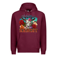 Burgundy always ranchy Premium Hoodie - Zillion Design Studio