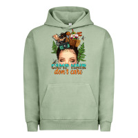Pigment Oil Green messy bun camp hair dont care Urban Hoodie - texasbilliewilder
