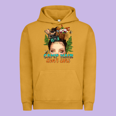Urban Hoodie messy bun camp hair dont care