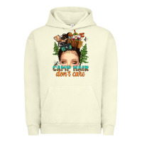 Pigment Pistachio messy bun camp hair dont care Urban Hoodie - texasbilliewilder