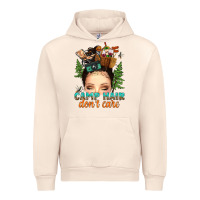 Sandshell messy bun camp hair dont care Urban Hoodie - texasbilliewilder