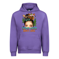 Tulip messy bun camp hair dont care Urban Hoodie - texasbilliewilder