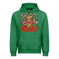 Emerald merry christmas lightning bolt Urban Hoodie - Zillion Design Studio