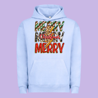 Urban Hoodie merry christmas lightning bolt