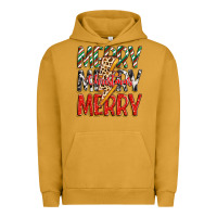 Pigment Peanut Butter merry christmas lightning bolt Urban Hoodie - Zillion Design Studio