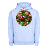 Pigment Grape Ice Christmas Farm Red Tractor Urban Hoodie - RanaPortraitStore