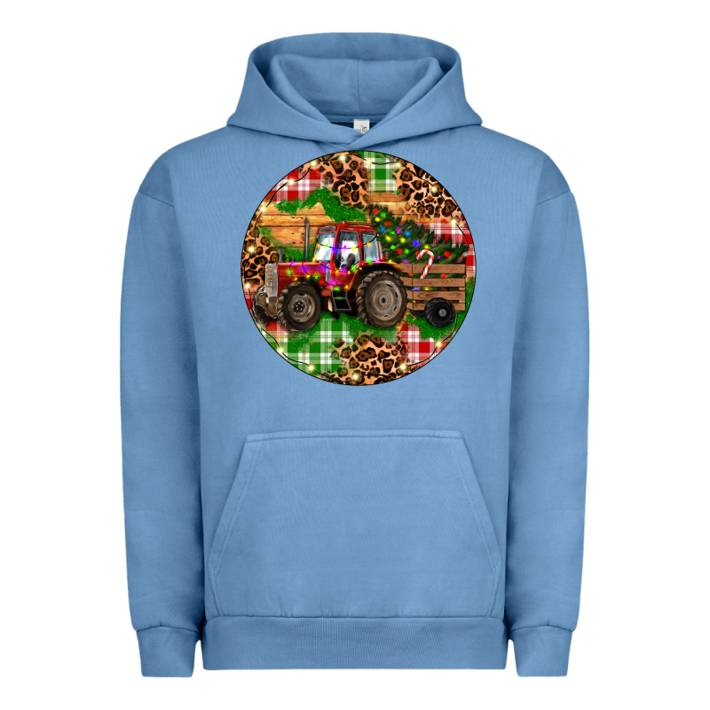 Christmas Farm Red Tractor Urban Hoodie by RanaPortraitStore | Teevron