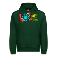 Forest Green Western Gemstone Christmas Love Urban Hoodie - RanaPortraitStore