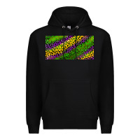 Black Mardi Gras Leopard Premium Hoodie - RanaPortraitStore